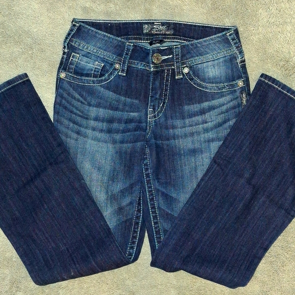 EUC Silver Suki Low Rise Jeans - Picture 3 of 13